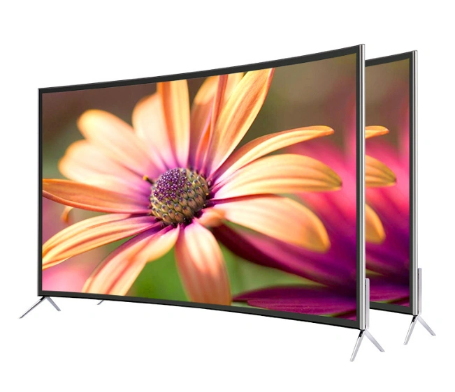 55-tommers 4K UHD-kurve herdet glass Smart TV